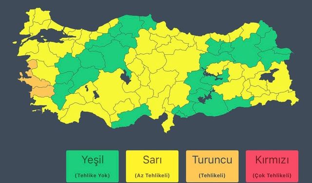 Kırşehir "Sarı" Kodda, Vatandaşlara Tedbir Çağrısı