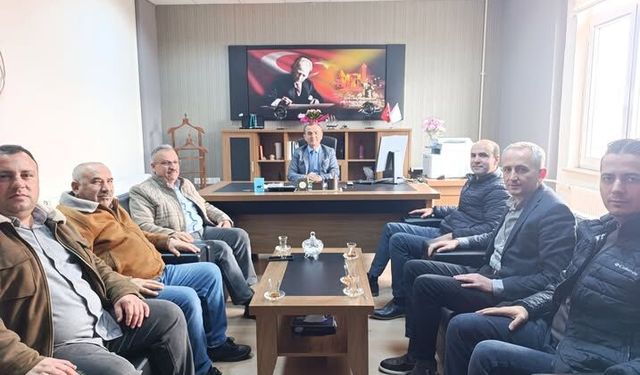 Eğitim Bir-Sen’den İlçe Müdürü İman’a Ziyaret
