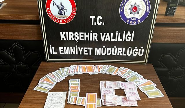 Kırşehir’de Kumar Operasyonu: 4 Kişiye Ceza
