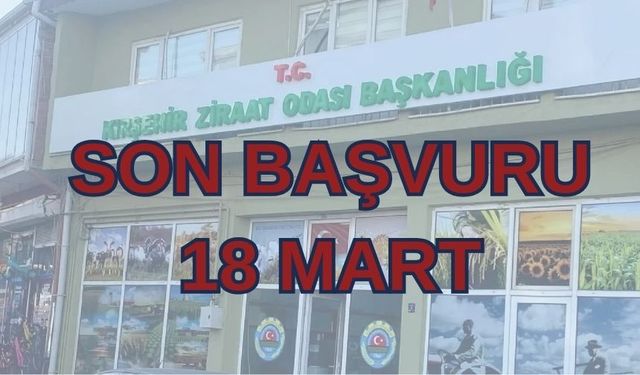 Tohum Hibe Desteği İçin Son Başvuru 18 Mart