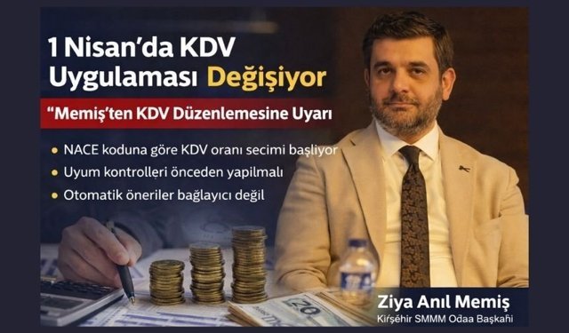 1 Nisan’da KDV Uygulaması Değişiyor