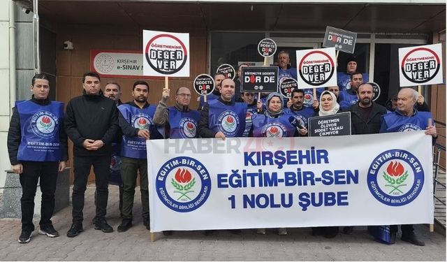 “Eğitimciye Şiddet Kabul Edilemez”