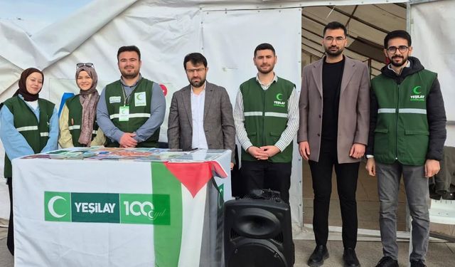 Yeşilay’dan Cacabey Meydanı’nda Farkındalık Çalışması