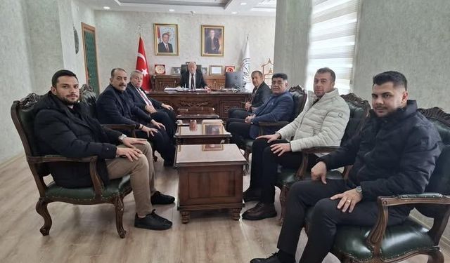 Öztürk ve Oda Başkanları Şahin’i Ziyaret Etti