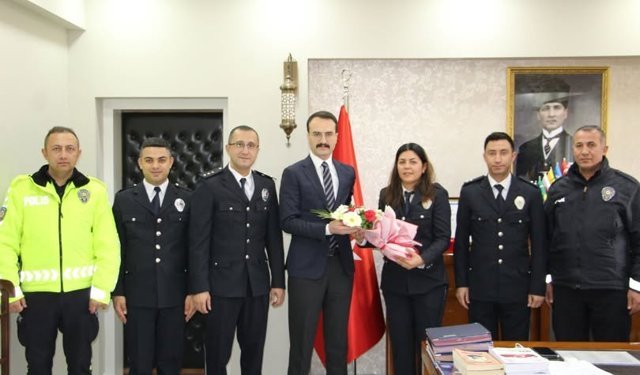 Emniyet Personelinden Kaymakam Erdoğan’a Ziyaret