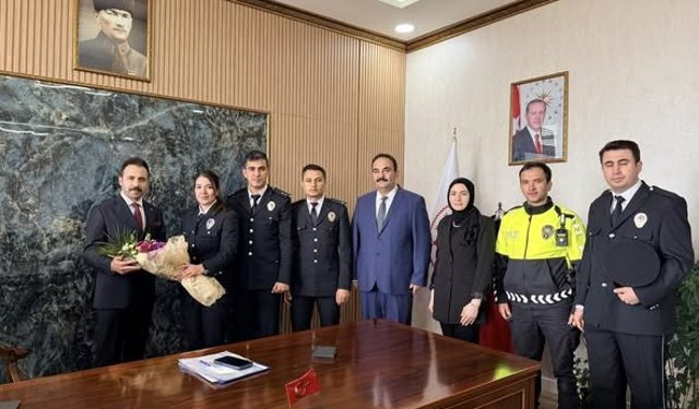 Polis Haftası’nda Kaymakam Öğüt’e Ziyaret