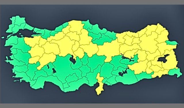 Kırşehir Sarı Kategoride Yer Aldı