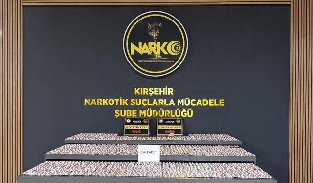 Kırşehir’de Zehir Tacirine Darbe! Binlerce Hap Ele Geçirildi