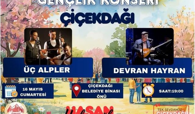 Çiçekdağı’nda Gençlik Şöleni Coşkusu Yaşanacak