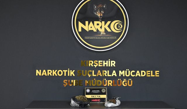 Kırşehir’de Narkotik Operasyonu: 856 Gram Skunk Ele Geçirildi