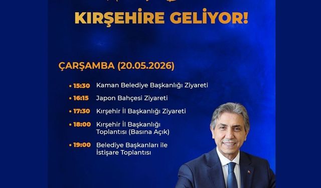 Mustafa Demir Kırşehir’e Geliyor