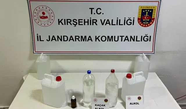 Kırşehir'de Jandarmadan Kaçak Alkol Operasyonu