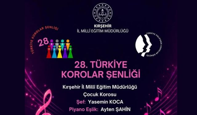 Kırşehir Çocuk Korosu Ankara'da Sahne Alacak