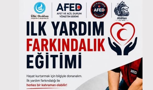 AhiHan Afet Birimi’nden İlk Yardım Farkındalık Eğitimi