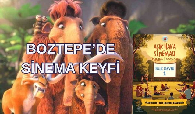 Boztepe’de Açık Hava Sineması Keyfi Yaşanacak