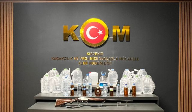 KIRŞEHİR’DE KAÇAK ALKOL OPERASYONU