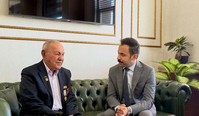 Kaymakam Öğüt, Kore Gazisi Erduran'ı Ağırladı