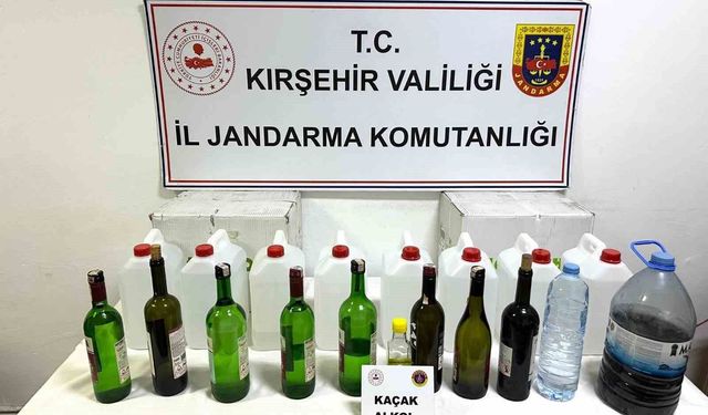 Kırşehir'de Kaçak İçki Üretilen Adrese Baskın: 1 Gözaltı