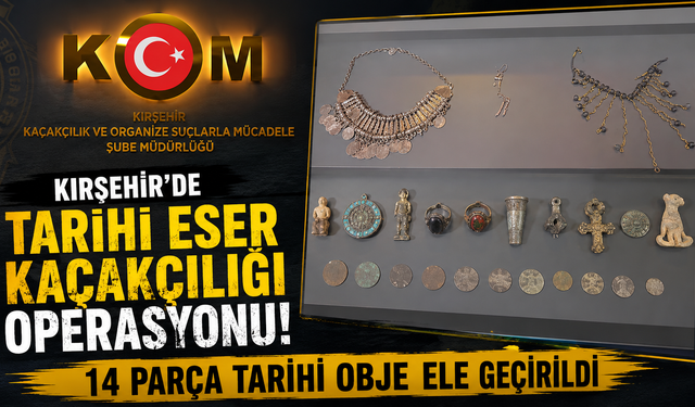 Kırşehir'de Tarihi Eser Operasyonu