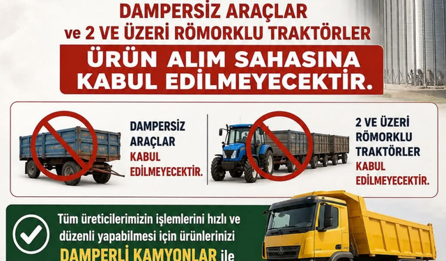 Dampersiz araçlar ve çift römorklu traktörlere yasak geldi