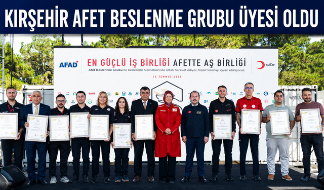 Kırşehir Afet Beslenme Grubu Üyesi Oldu