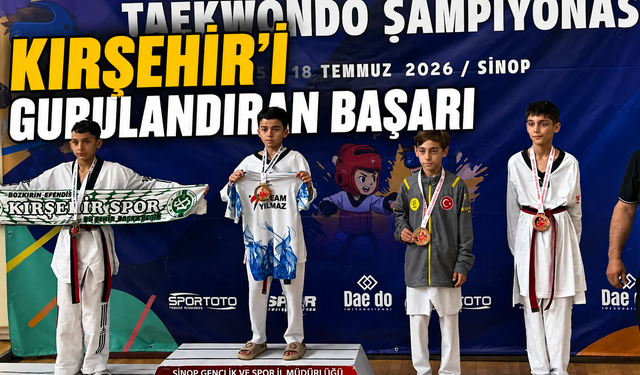 Kırşehir'e Taekwondoda Türkiye Derecesi