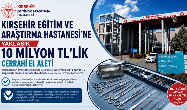 Kırşehir Eğitim ve Araştırma Hastanesi'ne 10 Milyon TL'lik Teknoloji Yatırımı