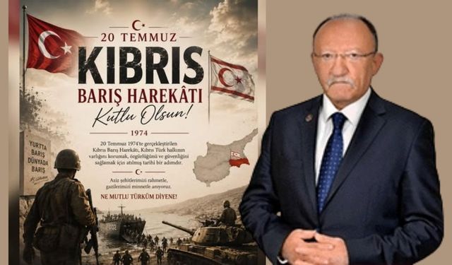 Ali Şahin’den Kıbrıs Barış Harekâtı Mesajı