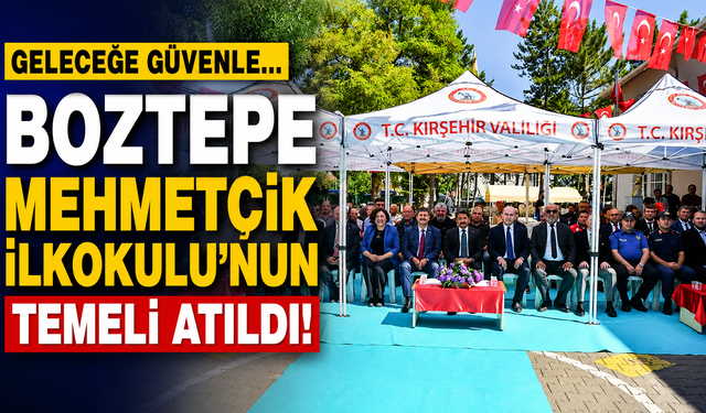 Boztepe'de Mehmetçik İlkokulu'nun Temeli Atıldı