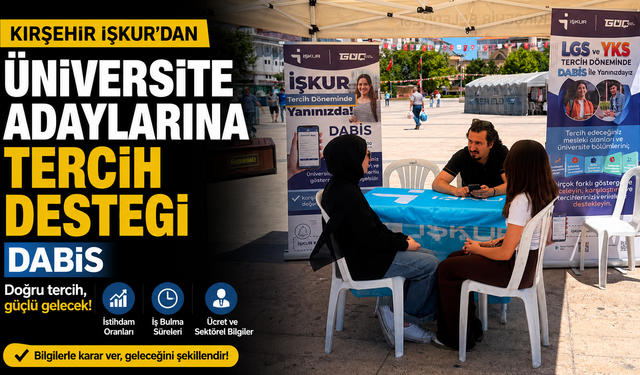 Kırşehir İŞKUR'dan Üniversite Adaylarına DABİS Desteği