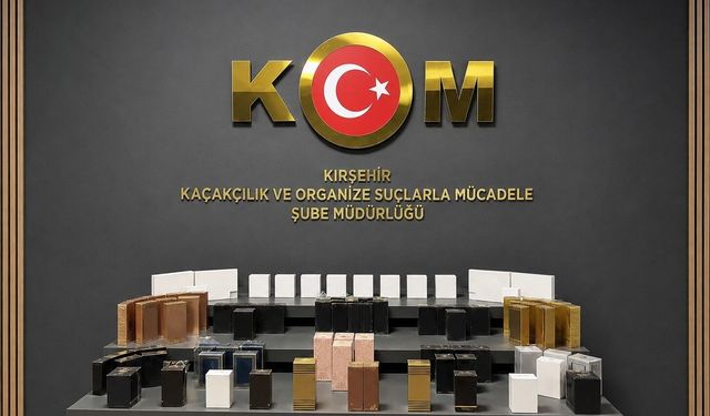 Kırşehir'de kaçak parfüm ve elektronik ürün ele geçirildi
