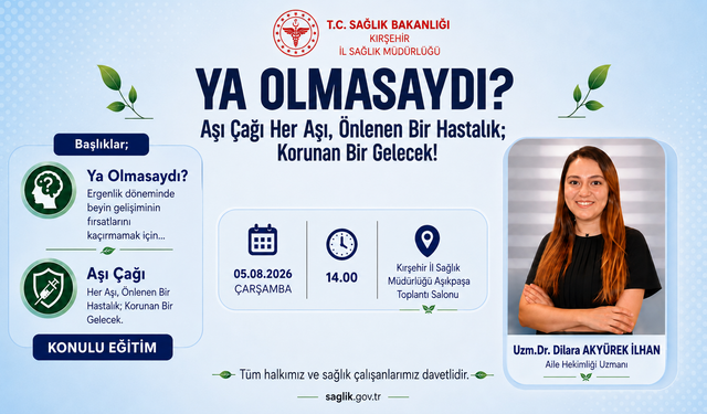 İl Sağlık Müdürlüğü'nden Aşı Farkındalığı Eğitimi