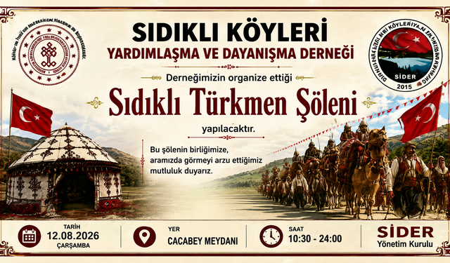 Sıdıklı Türkmenleri Cacabey'de Buluşuyor