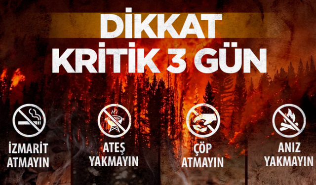 Kırşehir’de Orman Yangınlarına Karşı Kritik 3 Gün Uyarısı
