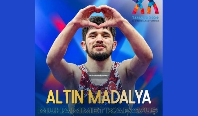 Muhammet Karavuş’tan Akdeniz Oyunları’nda Altın Madalya