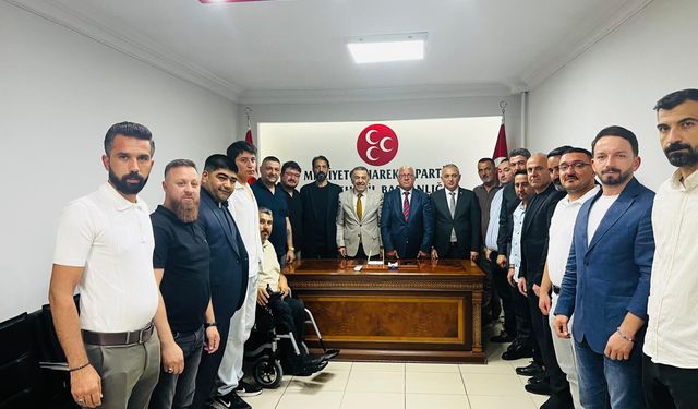 Şaban Çelik’ten MHP Kırşehir Teşkilatına Nezaket Ziyareti
