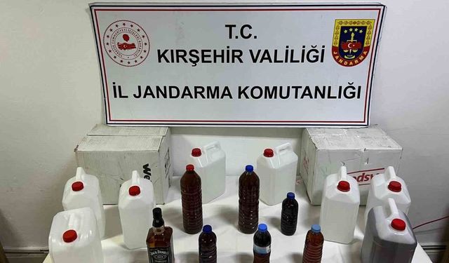 Kırşehir'de kaçak alkol operasyonu: 50 litre kaçak içki ele geçirildi