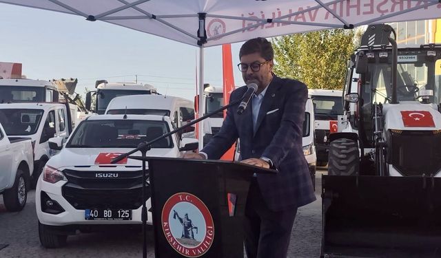 Necmettin Erkan: Kırşehir İl Özel İdaresi’nin araç filosu 173’e yükseldi