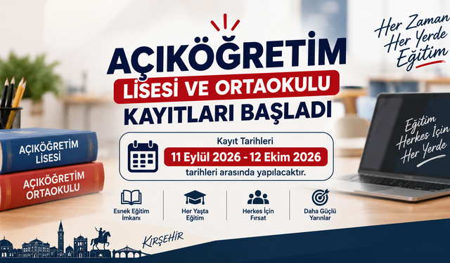 Kırşehir’de Açıköğretim Kayıtları Başladı