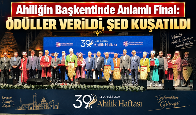 Ahiliğin Başkentinde Yılın Ahileri Ödüllerine Kavuştu