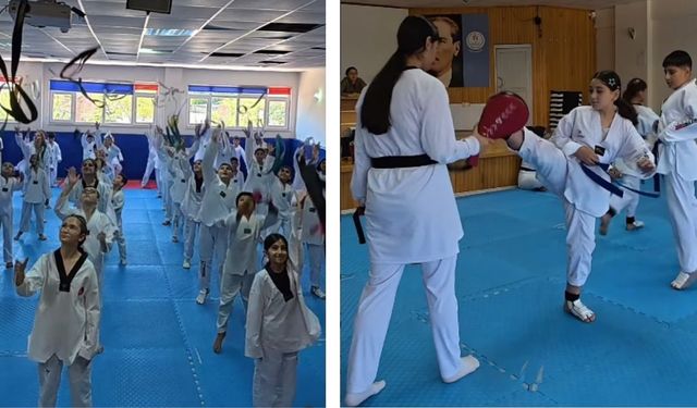 KAMAN’DA TAEKWONDO SPORCULARININ KUŞAK HEYECANI