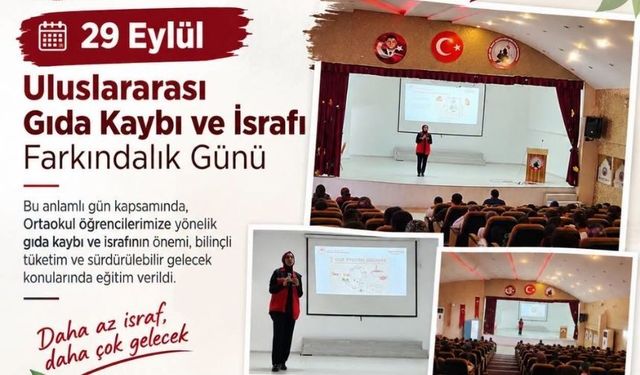 Kırşehir’de Öğrencilere Gıda İsrafı Farkındalık Eğitimi