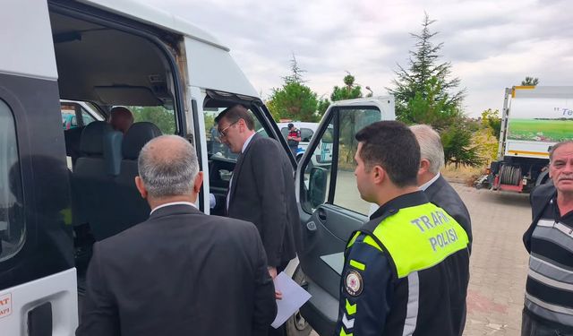 Akçakent Kaymakamı Ali Can Yıldız Servis Denetimlerine Bizzat Katıldı