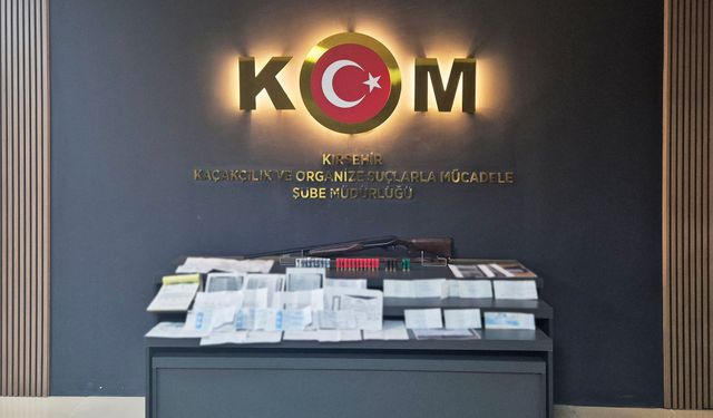 Kırşehir'de 9 adrese eş zamanlı tefecilik operasyonu düzenlendi
