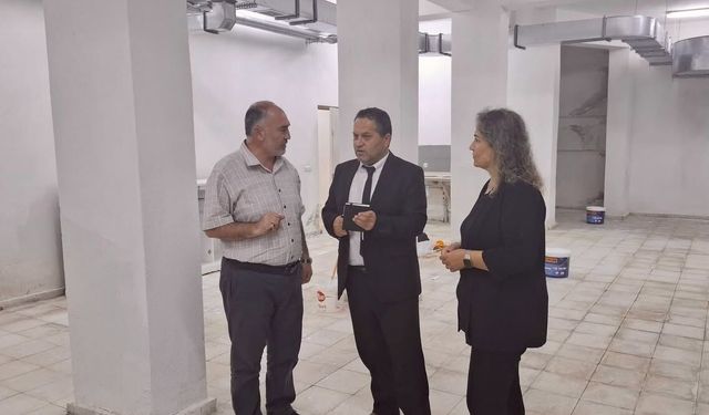 KIRŞEHİR’DE ÖĞRENCİLER İÇİN YEMEKHANE HAZIRLIKLARI İNCELENDİ