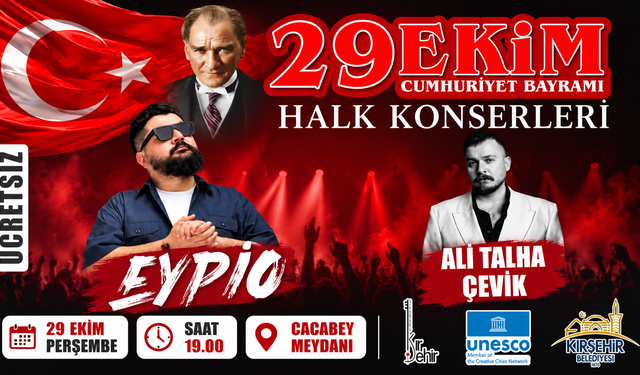Eypio 29 Ekim’de Kırşehir’de Sahne Alacak