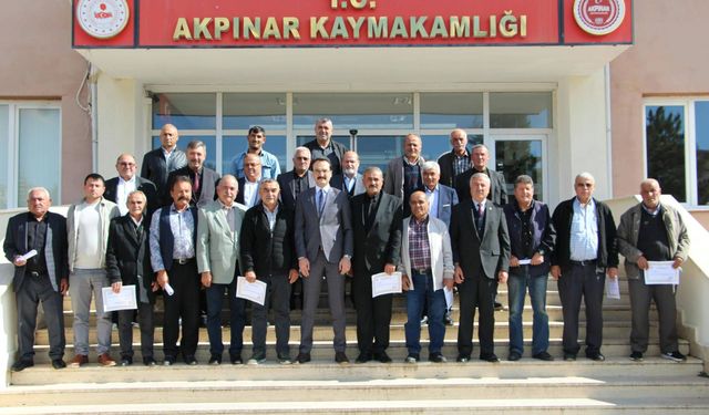 Kaymakam Erdoğan Muhtarlarla Bir Arada