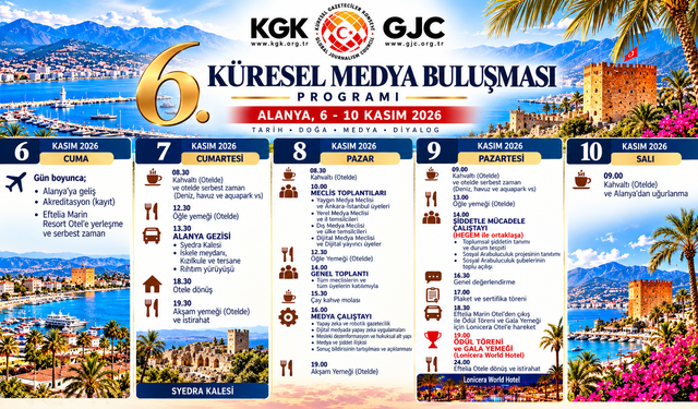 Gazetecilerin Büyük Buluşması Alanya’da!