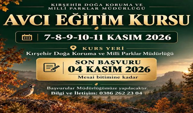Kırşehir’de Avcı Adaylarına Eğitim Fırsatı