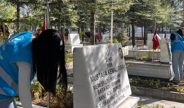 Kırşehir Ülkü Ocakları Asena Biriminden Şehitlere Anlamlı Vefa